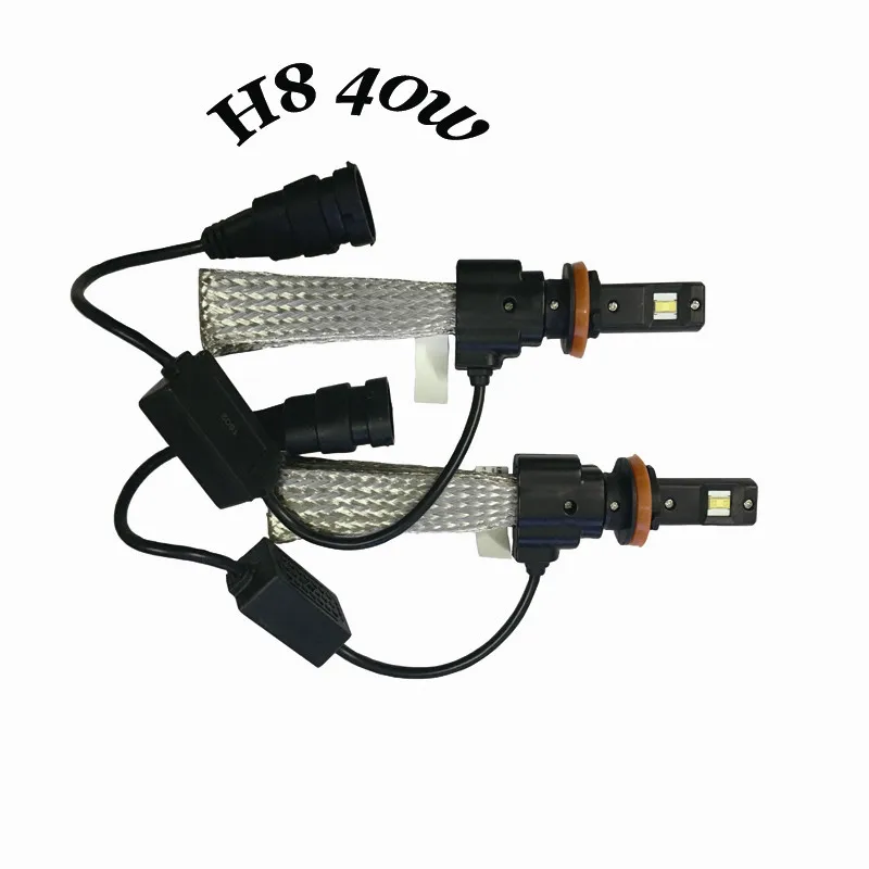 

New Invention Car H8 Headlight 40w 5000LM LED Headlamp H8 Led Car head light lamp bulb 12V 24V auto parking led light