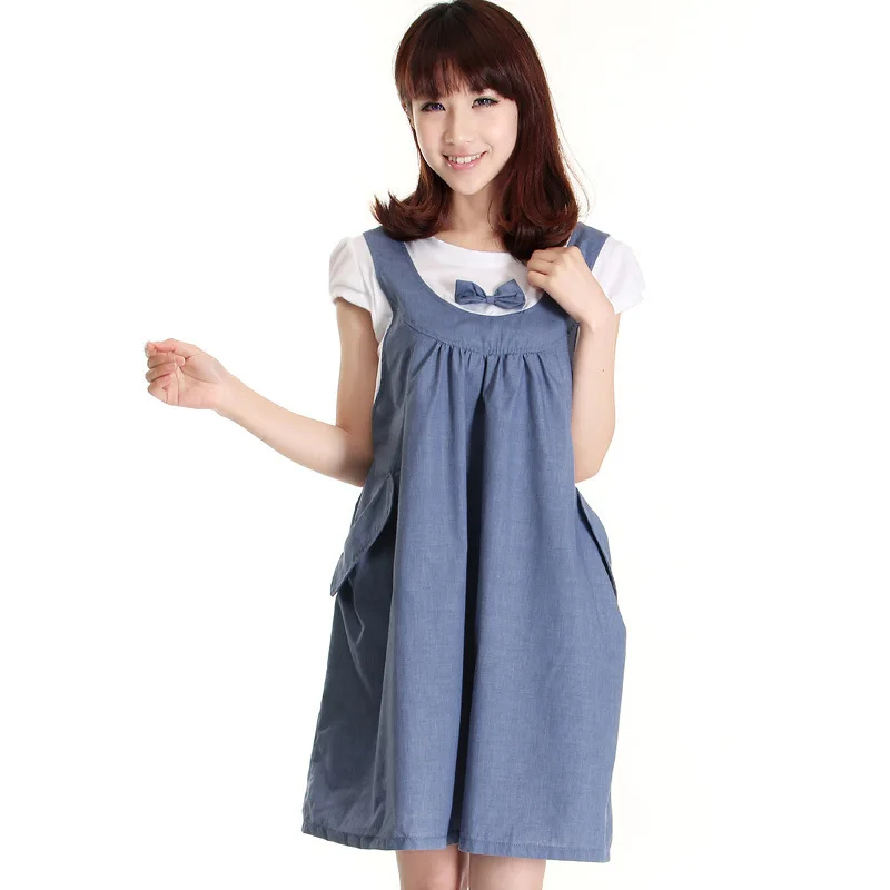 Retail 1PC Maternity Clothes Summer Dress For Pregnant Women Casual Cotton Maternity Dresses