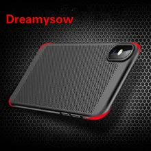 

Back Cover Hollow Heat Dissipation Cases Hard PC For iPhone 5 5S SE Coque Ultra Slim Phone Case For iPhone X 6 6s Plus 7 8 Plus