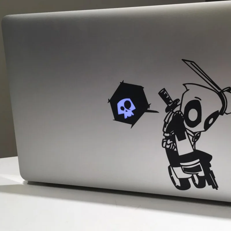Стильная Виниловая наклейка для ноутбука в стиле граффити Дэдпула Apple MacBook Air Pro