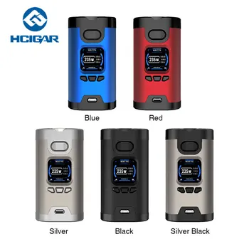 

Original 235W Hcigar Wildwolf E cigarette TC MOD w/ Towis XT235 Chipset & 1.3inch Display Vape Box Mod Vs Dynamo Mod/ Cylon Mod