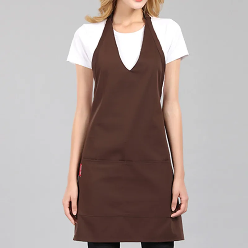 Фартук официантки из полиэстера и хлопка 6 цветов|apron barista|barista apronskitchen wear |