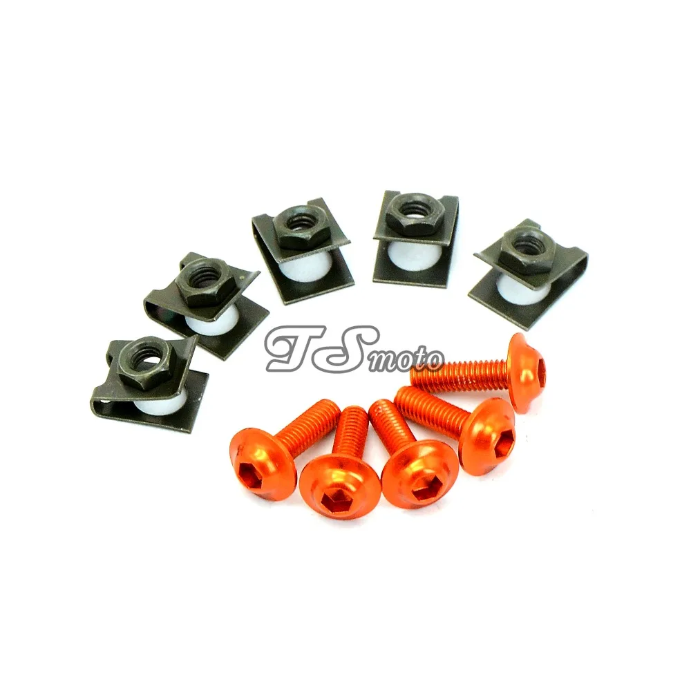 6mm Motorcycle Moto Bike CNC Windscreen Windshield Bolts Screw Kit Set of 5 pcs For SUZUKI GSF 600 Bandit S-X 1995 1996-1999 99