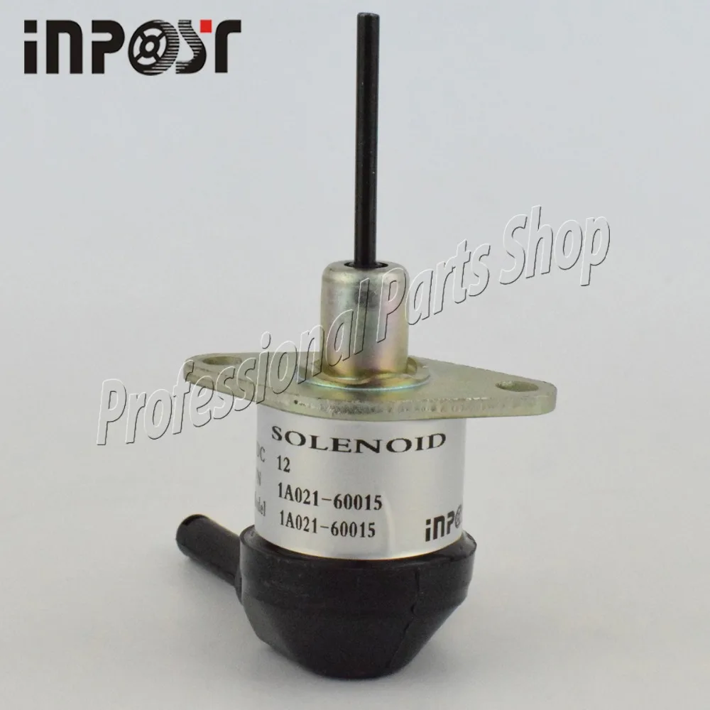 

12v Fuel shut off solenoid For Kubota V2003, V2203, V2403, D1503, D1703, 1A021-60017