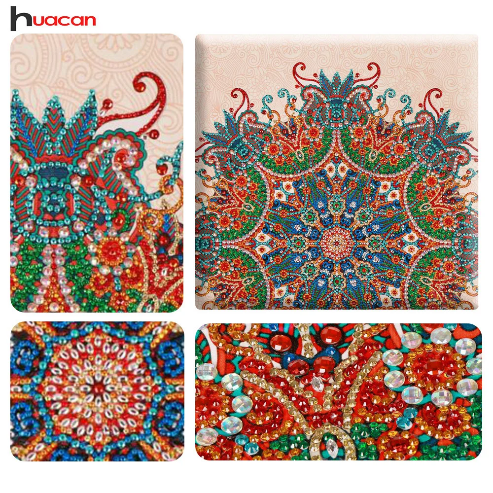 

Huacan Special Shaped Diamond Painting Partial Flower Pictures Of Rhinestones Diamond Embroidery Mosaic Painting Cross Stitch
