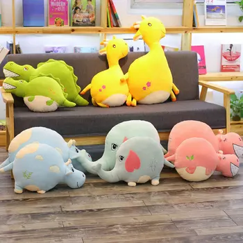 

1PC 55/70CM Cute Soft Elephant Pudding Plush Doll Kid Lovely deer Stuffed Toy Kid Hand Doll Child Gifts