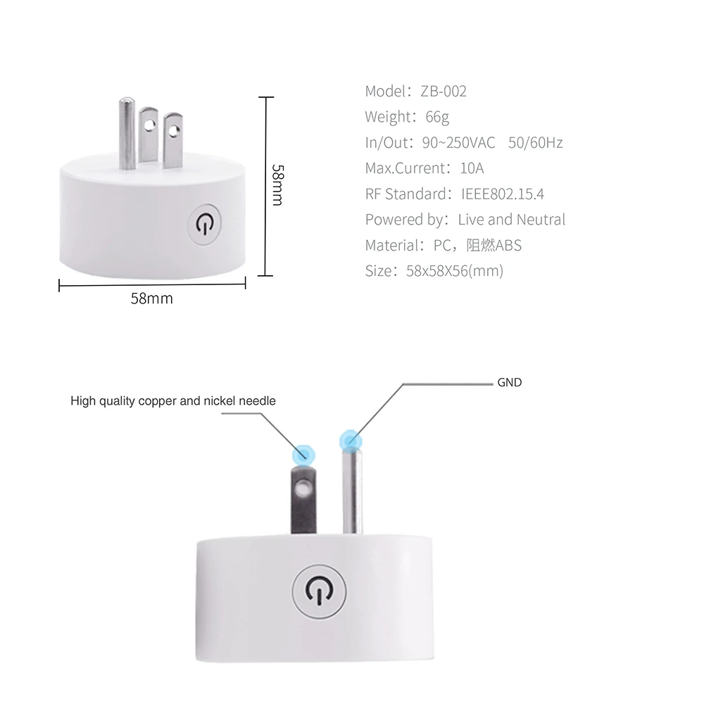 Умная розетка eWeLink ZigBee HA Gateway Wi Fi совместимый с Alexa APPSmart Things Hub Wink беспроводной