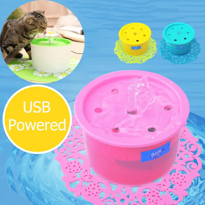 USB автоматический электрический питомец кошка собака фонтан с питьевой водой чаша фильтр чистый