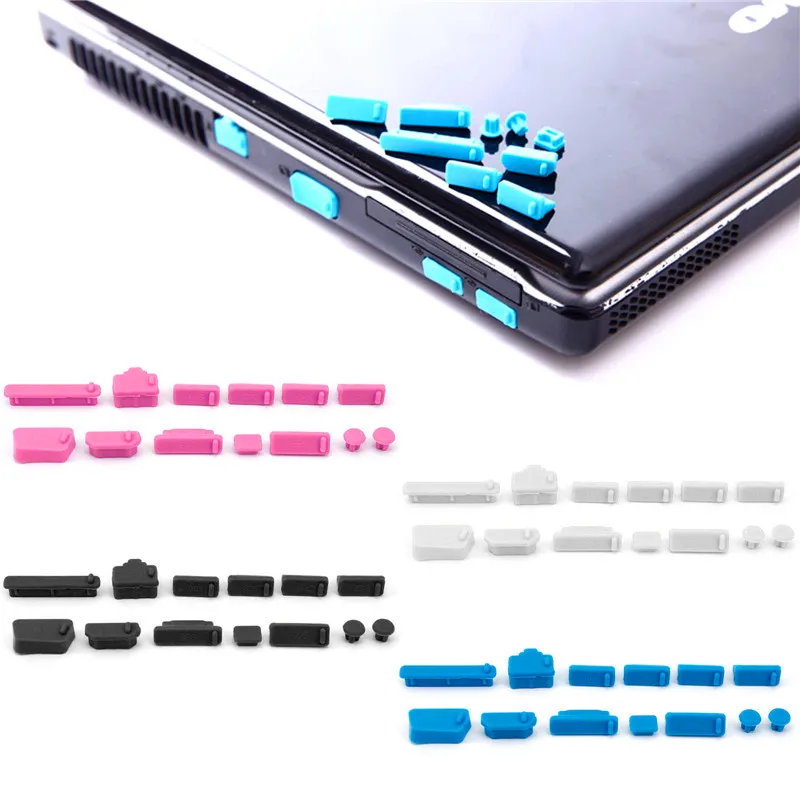 

3Pcs/Set Silicone Anti-dust Ports Cover Stopper Set Dust Plug For Laptop Notebook