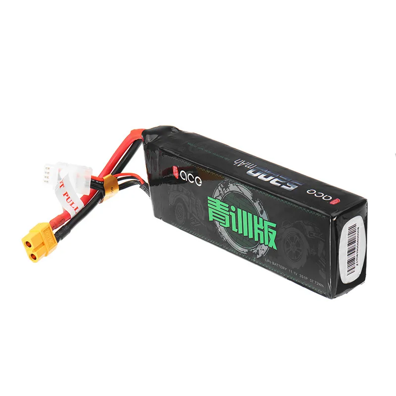 

New Arrival Gens Ace 11.1V 5200mAh 50C 3S Rechargeable Lipo Battery XT60 Plug for 1/8 1/10 RC Car