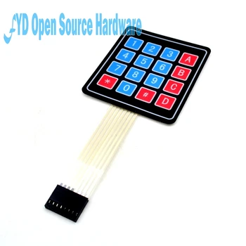 

5pcs oversized button 4*4 matrix keyboard microcontroller outside the extended keyboard membrane keyboard