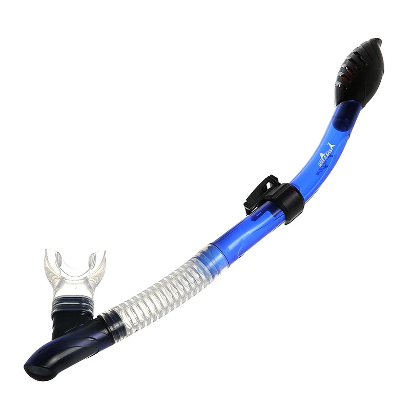 Professional Dry Snorkel With Adjustable Holder Diving Snorkeling Tube