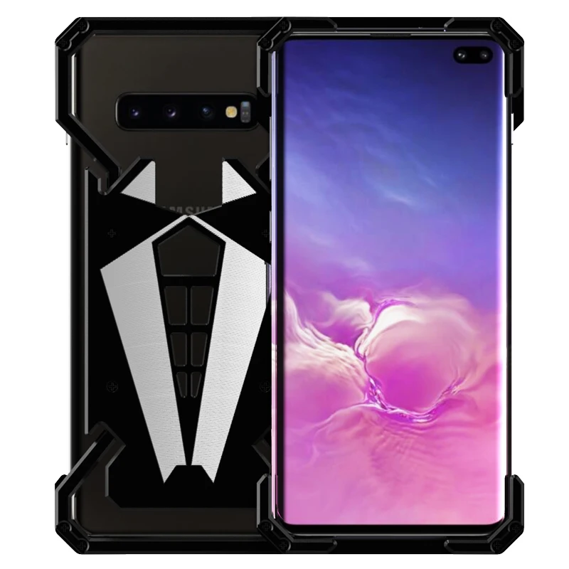 

S10 Plus Metal Phone Case Aluminum Metal Bumper Case For Samsung Galaxy S10 S10 Plus Phone Cover Coque Black S10+