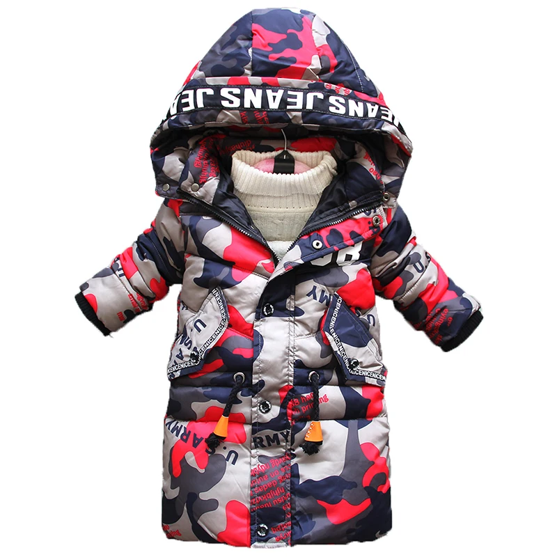 

BibiCola Boys Coats 2018 Winter Jacket Clothes High Quality Children Boy Hooded Warm Down Parkas Kids Fashion Thick Outerwear