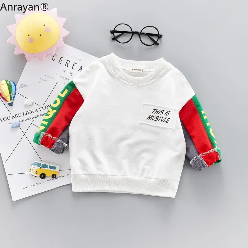 

2019 New Brand Spring Children Girls Boys Long Sleeves T-Shirts Cotton Cartoon Children's T Shirt Baby Clothes Kids Sweatshirt