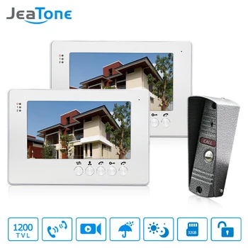 

JeaTone Door Intercom Doorbell7" LCD Video Door Phone Access Control System IR Camera Home Security Intercom Kit