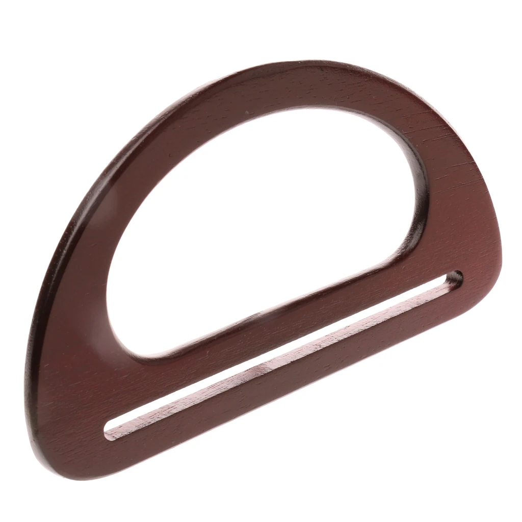 1 Piece Solid Slippy Wooden Handles Replacement Parts for Bag Handbags Canvas Shopping Tote DIY Handmade Supplies