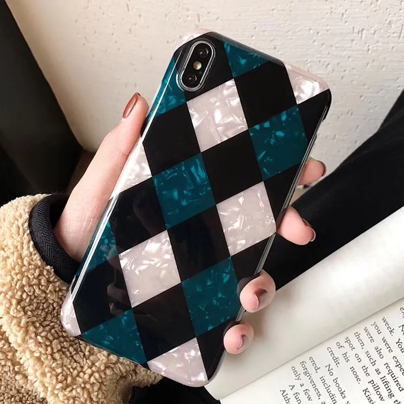 

Phone Case For iPhone XS Max XR Conch Dream Shell Pattern Cases For iPhone X 8 7 6 6S Plus Soft TPU Silicone Back Cover Coque