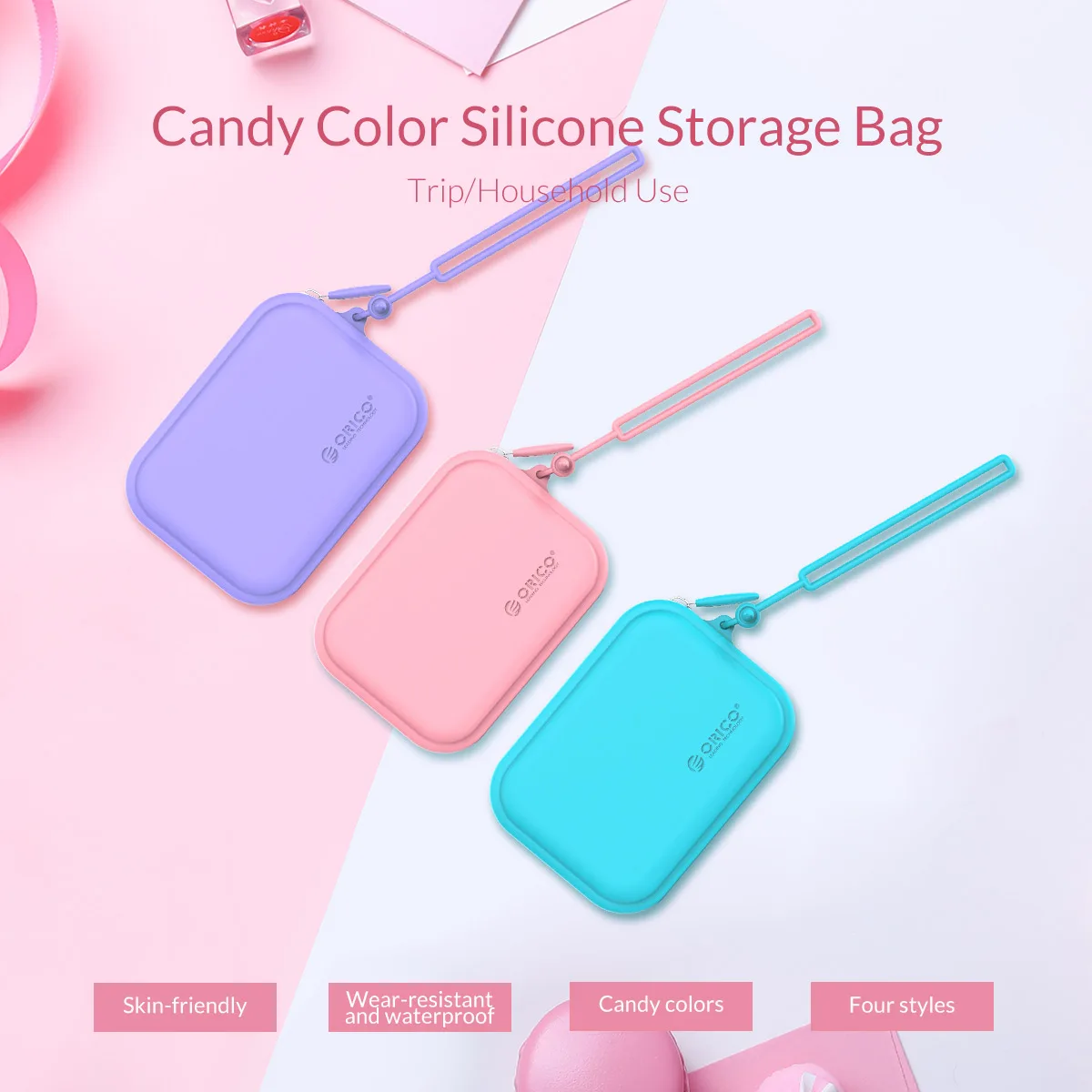 ORICO Portable HDD Bag Case Accessory Storage Box Case for Mobile Phone Data Cable Power Bnak Bag with Candy Color Pouch Case ORICO Portable HDD Bag Case Accessory Storage Box Case for Mobile Phone Data Cable Power Bnak Bag with Candy Color Pouch Case