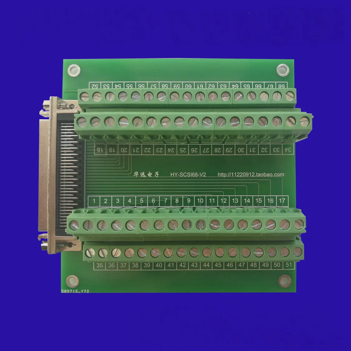 

SCSI 68-core Terminal Board Adapter Board Relay Terminal Substituting NI Yan Hua Lei Sai