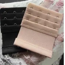 1 шт. 3 ряда 4 Крючки Вкладки для бюстгальтеров нейлон застежка ремешок Для женщин бюстгальтер ремешок Extender