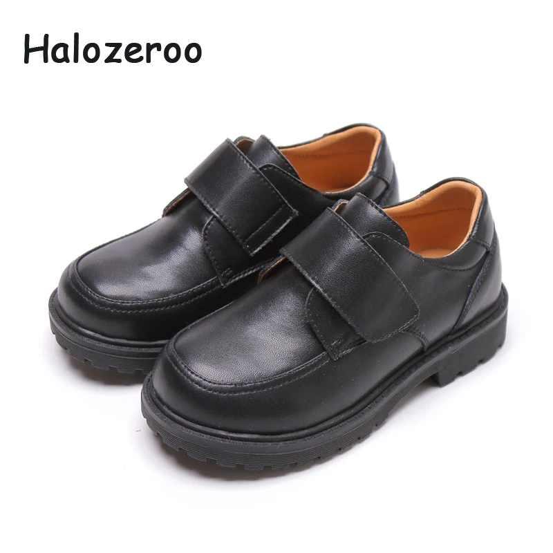 

New 2019 Autumn Kids Pu Leather Shoes Baby Girls Black Shoes Children Fashion Flats Boys Brand Oxford School Shoes Soft Platform
