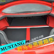 Яндекс коврик багажник автомобиля багажника с логотипом Mustang для Ford Mustang