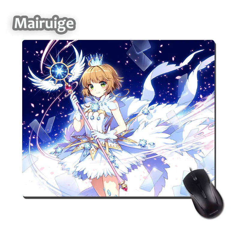 

Mairuige Beautiful Cute Anime Girls Mahou Shoujo Cardcaptor Sakura Pattern Mousepad Anti-skid Wearrubber Soft Mouse Pad Pc Mat