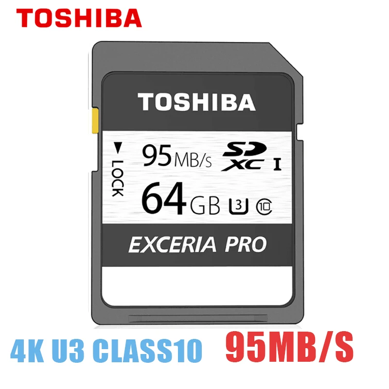Toshiba Exceria Pro N401 128 Гб 64 ГБ Памяти SDXC карты памяти SDHC U3 32 до 95 МБ/с. Class10 uhs-i для