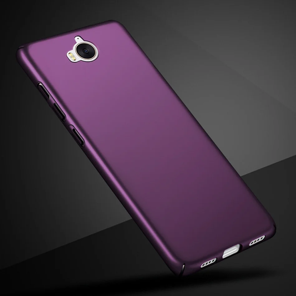 Тонкий Жесткий ПК чехол для Huawei Y5 2017 Y6 матовый пластиковый телефона MYA-L22 L23 U29 |