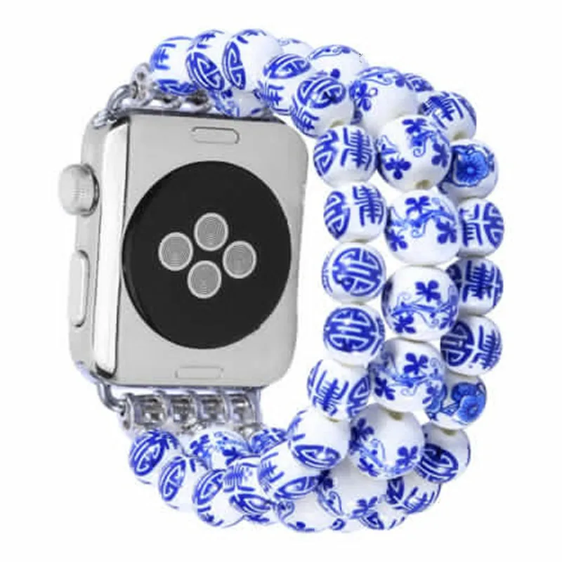 SIKAI New Ceramic China Style Porcelain 42mm Watch Band For Strap Bracelet For Apple Watch iwatch Wristband For Apple Watch Case
