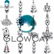 K732 Sliver Flowe Dream Catcher Charms Pearl Cage Aroma Stainless Steel Chain K732 Sliver Flowe Dream Catcher Charms Pearl Cage Aroma Stainless Steel Chain