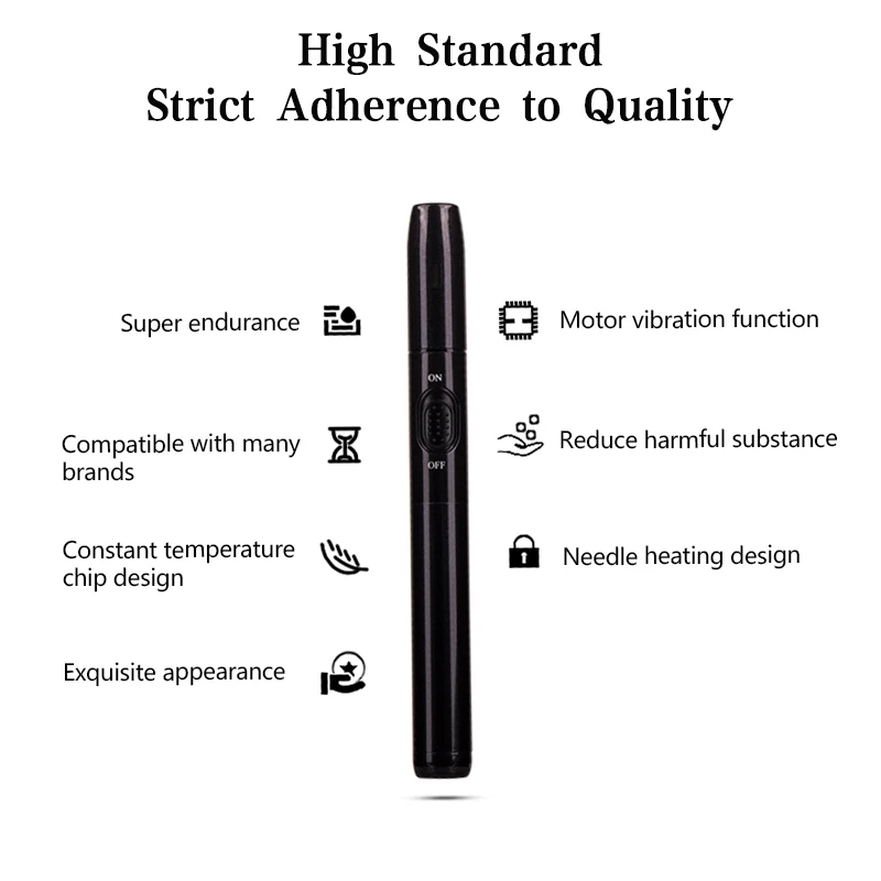 HNB ICOS heat cigarette vape pen like compatible with iqos sticks for heets with Operational Instructions