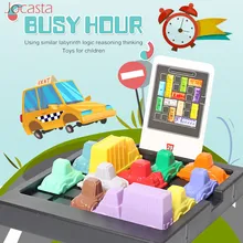 Jogo de quebra-cabeças infantil, brinquedo educativo divertido com lógica de congestão de trânsito e de inteligência