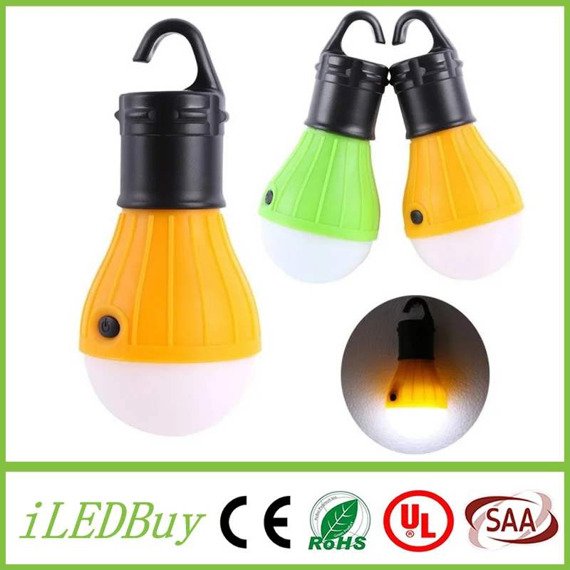 

2 Colors 1.5W Tent Camping Lantern Light Hiking LED Flashlight Torch Outdoor Lamp