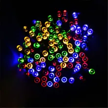 22 м 200 светодиодный s Солнечный светодиодный Сказочный струнный светильник, лампы для улицы, сада, двора, свадебной вечеринки, рождественское праздничное украшение для дома