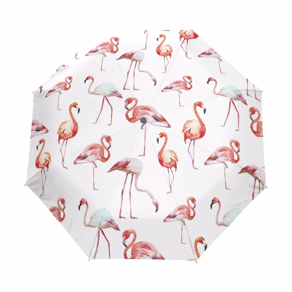 Custom Colorful Parrots Compact Travel Windproof Rainproof Foldable Umbrella Custom Colorful Parrots Compact Travel Windproof Rainproof Foldable Umbrella