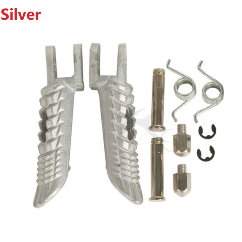 

Front Footrest Foot Pegs For Suzuki GSXR 600 750 1000 2001-2017 2002 03 04 06 07 Silver Black Matt Black Motorcycle