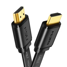 High definition 2.0 HDMI flat Cable Support 4K 3D 0.5M 1M 1.5M 2M 3M For computer TV HDTV Projector Monitor