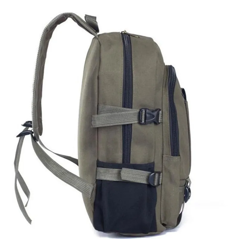 Alta calidad Mochila Unisex mujeres moda Simple de doble hombro lona Mochila viaje multifunción Mochila Alta calidad Mochila Unisex mujeres moda Simple de doble hombro lona Mochila viaje multifunción Mochila