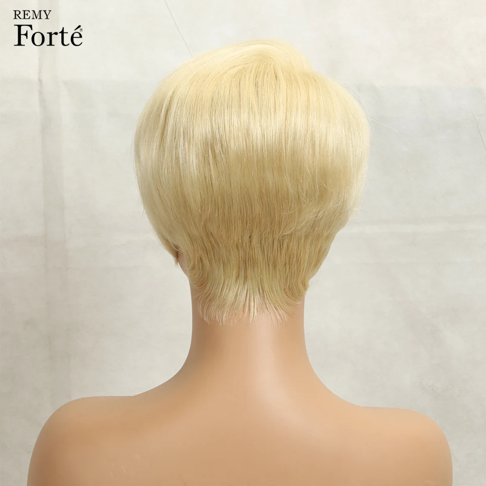 Pelucas de cabello humano de encaje Remy Forte 613 pelucas rubias U parte 100% cabello brasileño Remy 8 Inc pelucas cortas sofisticadas las mujeres pelucas