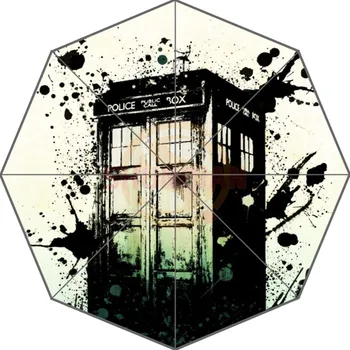 

Novelty Item Custom Doctor Who Police Box Galaxy Design 43.4 inch Automatic 3 Fold Umbrellas Good Gift For Birthday Friend