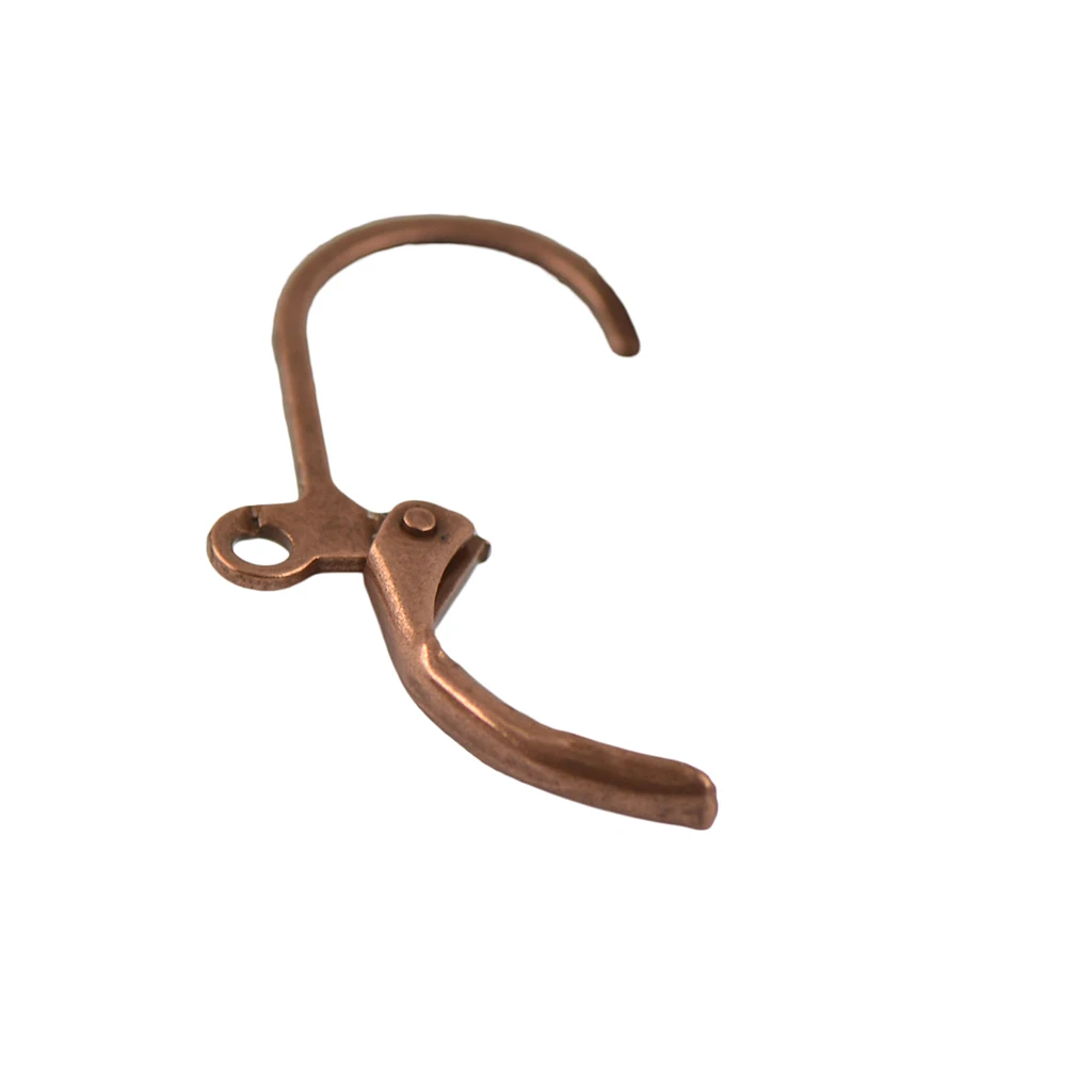 Phenovo 50 Pcs French Leverback Earrings Findings Earwire Hooks Open Loop Accessories DIY Jewelry Components - Copper 