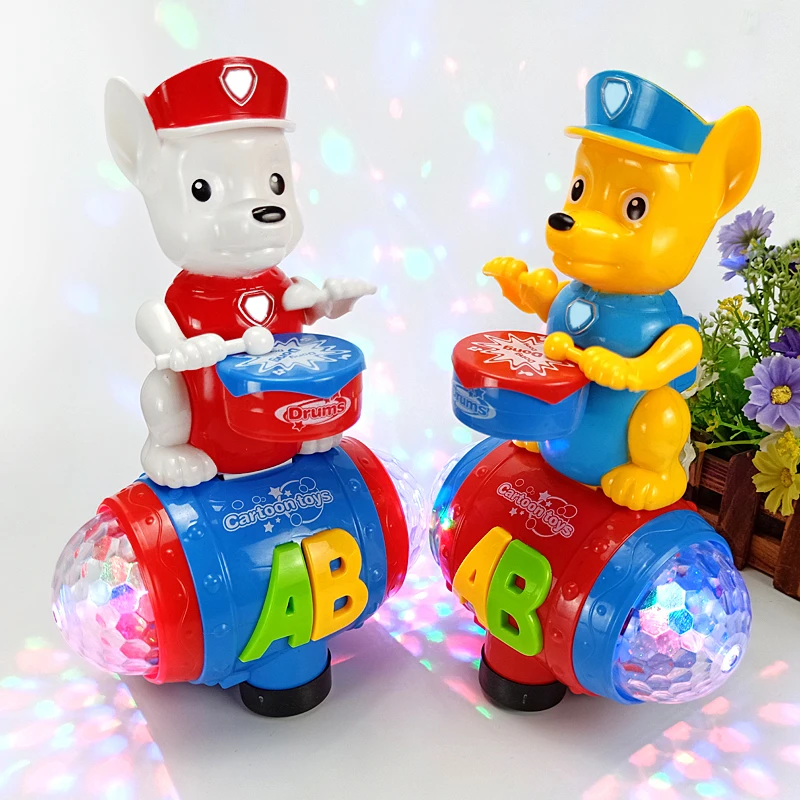 Последние Электронные Домашние Танцы Пение Электрический робот собаки играющие барабаны милые интерактивные игрушки для собак детей