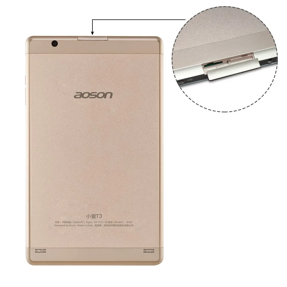 Aoson R103N планшет дюймов 10 1 Планшеты Android 7 0 32 ГБ/2 ГБ четырехъядерный планшетный ПК ips