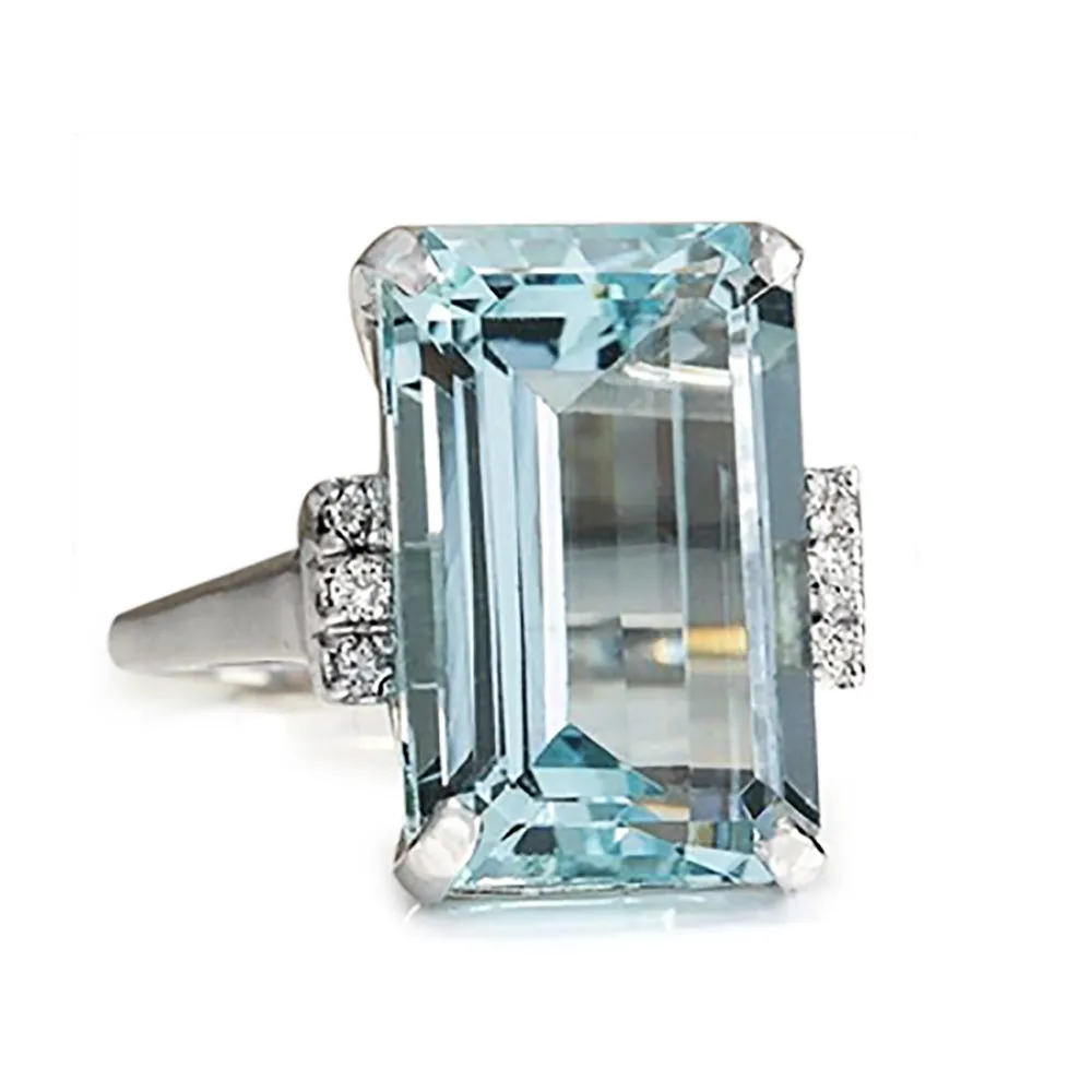 

Luxury Fashion Woman's Wedding Ring Engagement Bijoux Jewelry11.22