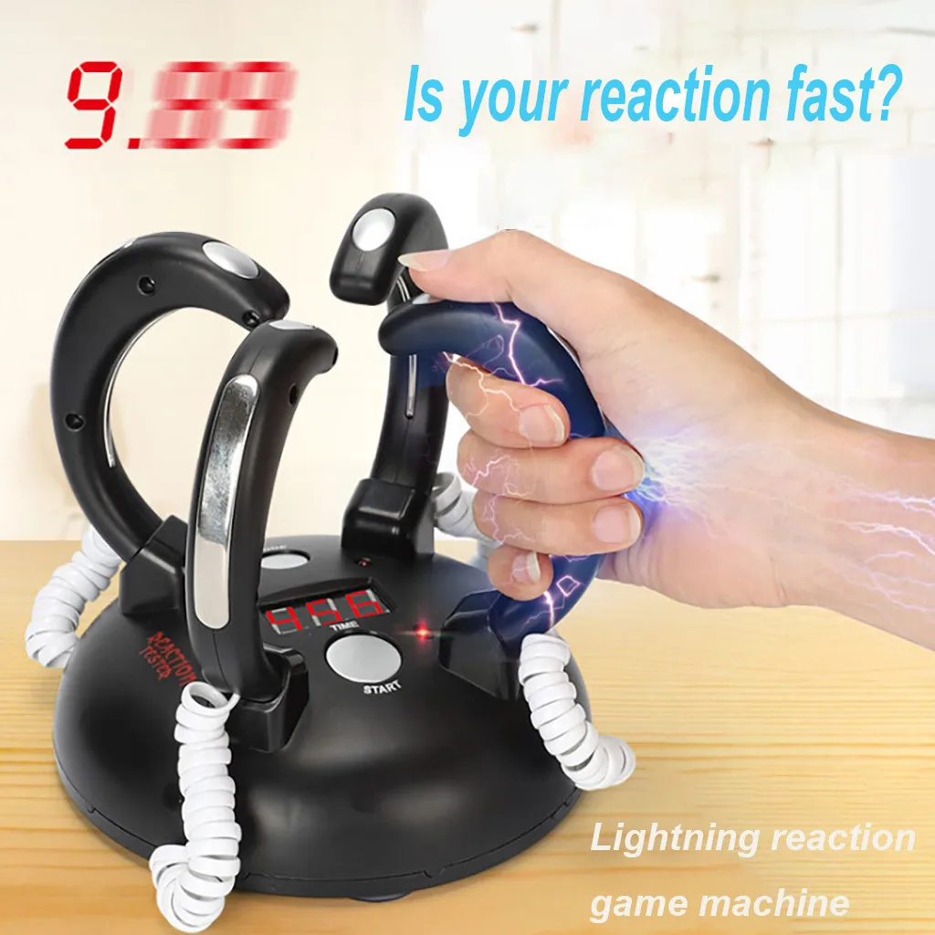 

Lightning Reaction Reloaded Electric Shock Revenge Shocking Bar Party Game Consoles Gifts Toy Joke Prank Trick Funny Gadget