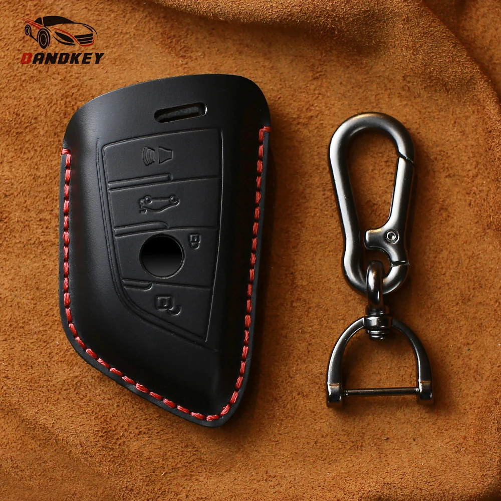 

Dandkey Leather Car Key Case Key Cover Key Shell For BMW X5 F15 X6 F16 G30 7 Series G11 X1 F48 F39 Auto Accessories Car Styling