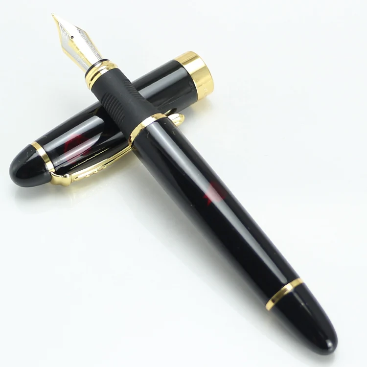 JINHAO X450 Высококачественная перьевая ручка Iraurita полностью Металлическая золотая ручка с зажимом роскошные ручки Caneta канцелярские принадлежности для офиса и школы
