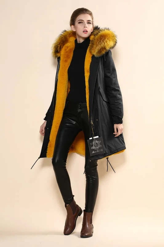 2016 new arrival women winter faux fur parka coat mr and mrs fur jacket ...